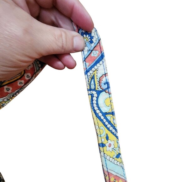 Vera Bradley Paisley Shoulder Bag Quilted Cotton Multicolor Pattern Lightweight - Picture 4 of 4